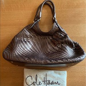 Cole Haan Genevieve Woven Leather Bag